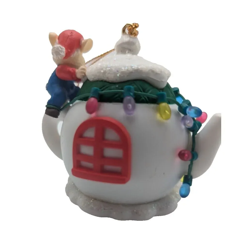 Vintage Westmar Traditions‎ Ornament 1995 Teapot House & Mouse